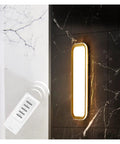 Slick Modern Wall Sconce With Smooth Remote Dimming For Real Cozy Living Rooms And Bedrooms Solid Rust Proof Metal and Acrylic.