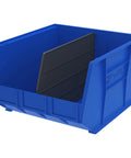 Plastic Length Dividers For AkroBins Stackable Storage Bins Create Custom Compartments For Tools Crafts And Supplies Six Pack Black