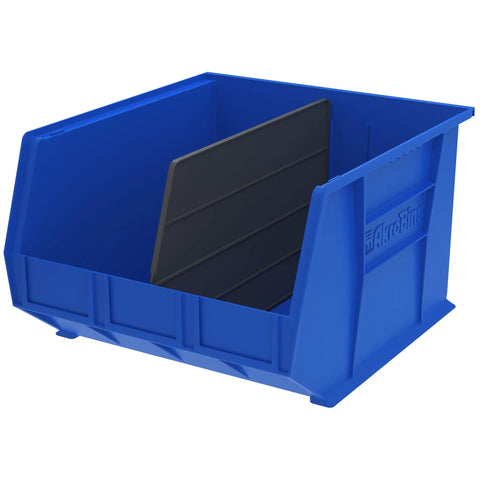 Plastic Length Dividers For AkroBins Stackable Storage Bins Create Custom Compartments For Tools Crafts And Supplies Six Pack Black