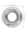 Stainless Steel Flat Countersunk Washer Kit 100 Piece Set For Deck Screws And Equipment DIY Friendly Built To Last Reduces Deformation Great For Furniture Hardware And Wood Projects Silver Finish, 1.2cm washer
