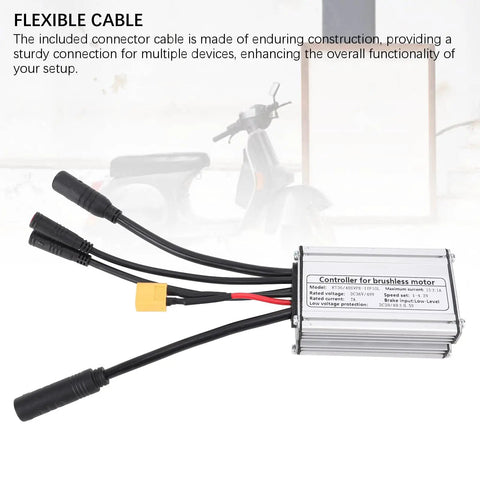 Waterproof Sine Wave Motor Controller for Electric Bicycles and Scooters 36V 48V 250W 350W Six MOSFET Power Module for Smooth Throttle and Reliable Weatherproof Performance on Any Ride