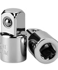 Premium 6-Piece Socket Adapter And Reducer Set In Chrome Vanadium Steel For Impact Driver Ratchet Wrenches Featuring 14-20mm Drive Sizes Ideal For Automotive Repairs And Heavy Mechanical Jobs With High Torque And Rust Proof Design, chrome adapters
