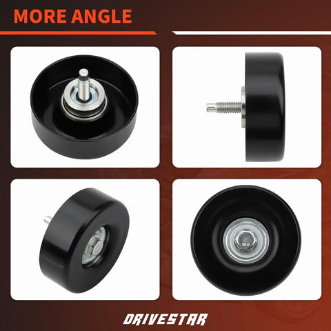 Idler Pulley For Chevy Silverado Tahoe Express 1500 2500 3500 GMC Sierra Yukon Savana Hummer H2 4.8L 5.3L Replaces 419602 89006