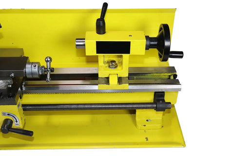 Heavy Duty 7 X 14 Precision Benchtop Mini Milling Lathe With Smooth Variable Speed Up To 2500 RPM And Digital Readout close-up of controls and components