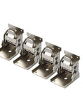 Folding Table Locking Hinges With 0 To 90 Degree Adjustable Range For Stable Folding Surfaces, Zinc Alloy, 63mm by 60mm, 4 hinges