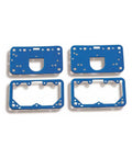 108 200 Metering Block And Fuel Bowl Gasket Pack Blue Nonstick Gasket For Carburetors Tough As Nails Durable Replacement Seal Kit For High Performance Engines, blue gaskets laid flat
