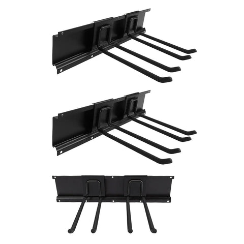 Heavy Duty Garage Tool Organizer Wall Mount Rail System 48 Inch With 360lb Load Capacity Metal Tool Rack Side View