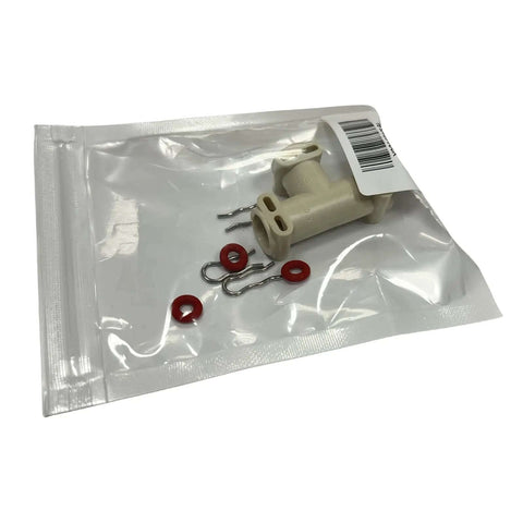 Three Way T Hose Connector For Coffee Machines And Home Kitchen, Fluid Line Connector With Three Seals And Clamps in packaging