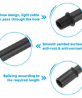 Dope Double End Threaded Lamp Rod Kit 400mm Carbon Steel M10 Straight Pipe Stems features and benefits shown in close-up.