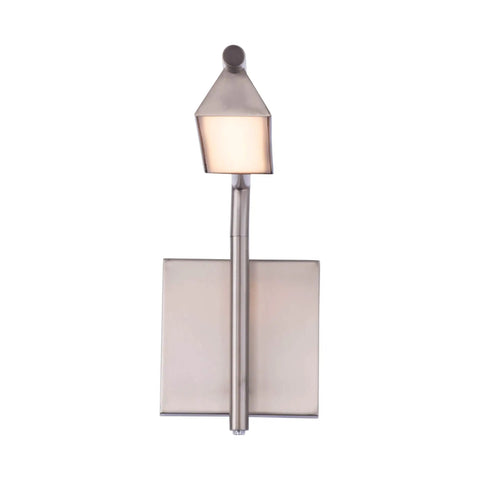 Bedside Display Light With Rotating Arm, No Fuss Dimmable Fingertip Touch Switch, Wall Mount Headboard Lamp In Brushed Nickel