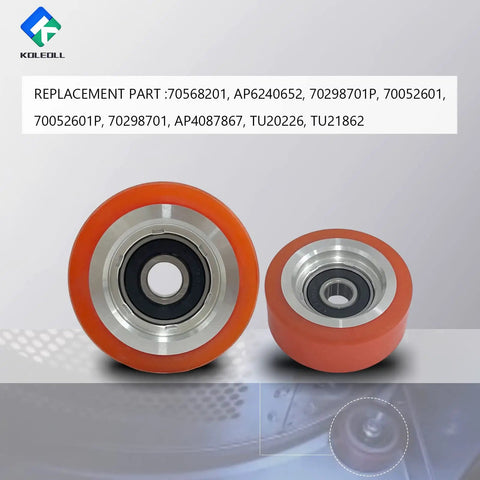 4 Pack Dryer Drum Support Rollers Replacement Kit For 70298701P 70298701 70568201 Fits Huebsch Speed Queen IPSO Tumble Dryers Durable Bearings Easy Install