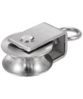 Beefy 304 Stainless Steel M68 U Type Rope Pulley Wheel With Duplex Bearing, Heavy Duty Cable Pulley Roller For Pulley System, Gym Ready Load Up To 2000lbs, Fits 1 to 20mm Wire Ropes, Rust Resistant, stainless pulley wheel close-up