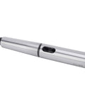 Morse taper drill sleeve reducing adapter MT4-MT3, quenched high-speed steel, silver finish.