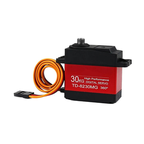 Built Tough 30kg Digital Servo Motor With Full Metal Gears And Carbon Brush For Rc Cars Robots And Diy Builds Rock Solid Precision Control 4.8 To 8.4 Volt 360 Degree Options