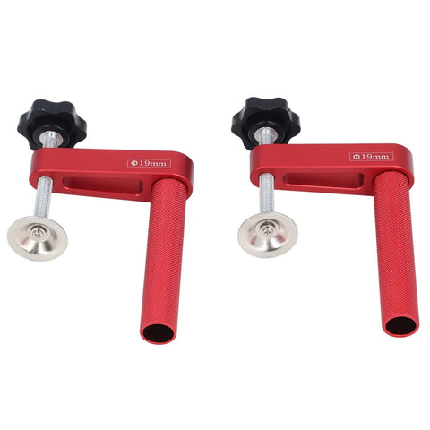 Two Pack Adjustable Bench Dog Clamp 19mm Aluminum Alloy Delivers 600lb Clamping Power for Woodworking Bench Hole Clamp