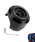 Motorcycle Handlebar Clock Waterproof Anti Vibration Ride Ready Timepiece With Wrench Retro Dial Alloy Case Digital Time Display