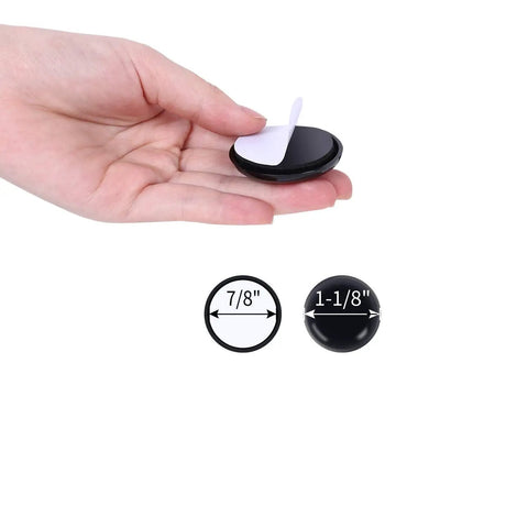 40 Pack 1-1/8 Inch Self-Stick Round Carpet Furniture Sliders Heavy Duty Self-Adhesive Moving Pads For Carpet Chair Glides