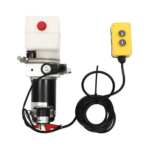 Heavy Duty Electric Hydraulic Pump With Remote Control Rock Solid 1.5 Liter DC 12V Power Unit For Dump Trailers And Truck Beds Built Dang Tough And Always Ready To Roll