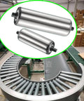 Straight Up Heavy Duty Gravity Conveyor Rollers Two Pack Galvanized Steel With Plug And Play Spring Bearings on conveyor setup