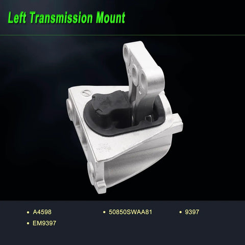 Heavy Duty Engine Motor Mount Set For 2007 Through 2011 Honda Crv 2.4l Fwd 4wd Oem Direct Replacement Part left transmission mount