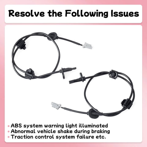 GLOXTED ABS wheel speed sensor pair for Subaru Outback, front left and right, 2 pcs