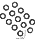 500 Pieces Spring Wave Washer Gasket Kit For Plumbing And Automotive Use Durable Steel Wave Washers To Reduce Friction Prevent Loosening And Improve Fastener Stability, black wave washers on white