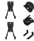 Heavy Duty Black Wall Mounted Hooks For Towels And Coats With Tough As Nails Grip To Secure Bags And Umbrellas While You Knock Clutter To The Curb In Any Room, showing detailed hooks design.