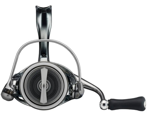 Ultimate Spinning Reel 22 EXIST G PC LT2500D Lightweight 170g With 10Kg Drag, compact design, front view