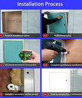 Hella Sturdy Aluminum Flush Access Panel For Drywall Ceiling And Crawlspace Plumbing Cover installation process guide