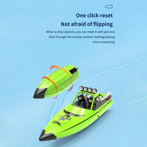 High Speed 2.4 Ghz Electric Turbojet Remote Controlled Racing Boat With Led Lights Hits Killer Speeds Up To Thirty Km Per Hour