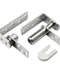 Automatic Closing Double Action Stainless Steel Hinges Set 1 Pair for Doors and Bookcase Doors, spring loaded, corrosion resistant
