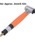 Compact Pneumatic Right Angle Pencil Die Grinder Delivering Hot Shot Air Speed And Rock Solid Torque For Precision Grinding In Tight Spots, 3mm collet.