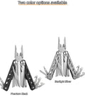 Beast Mode All In One Survival Multitool Pliers With 420 Stainless Steel Build, two color options Phantom Black and Starlight Silver.
