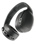 Crusher Evo Wireless Bluetooth Headphones With Dope Multi Sensory Bass, Noise Isolating Over Ear Fit in True Black showing side view