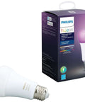 White And Color Ambiance A19 60W Equivalent Dimmable LED Smart Bulb With 16 Million Colors Dope Lighting Vibes Voice Control packaging