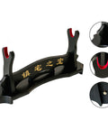 Solid Wood Sword Display Stand For Katana Wakizashi And Tanto Velvet Padded Wall Hanger Rack One Tier Easy Assembly black finish