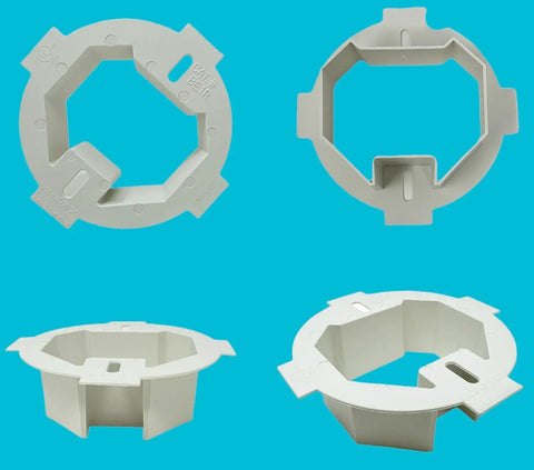 Ceiling Box Extender Kit 1 Pack Extends 3.5 Inch And 4 Inch Round Or Octagonal Electrical Boxes Up To 1.5 Inch UL Listed Plastic