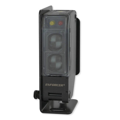 Enforcer Indoor Outdoor Wall Mounted Photoelectric Beam Sensor with 35 Foot Range for Perimeter Security, black casing view