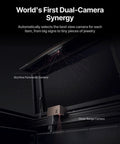 80W CO2 Laser Cutter With Intelligent Automation, Desktop Engraver With Dual HD Cameras in operation, capturing engraving details