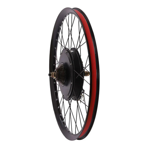 Rear Hub Electric Bike Conversion Kit For 26 Inch Wheel 72V 2000W Motor LCD Display CCS 9 Speeds Fully Adjustable High Torque E Bike
