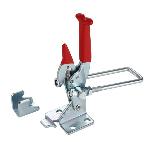 Beefy Heavy Duty Toggle Clamp Latch 2000lb Capacity Self Lock U Bolt for Tire Carrier, Trailer Lid, Boxcar, Industrial Equipment