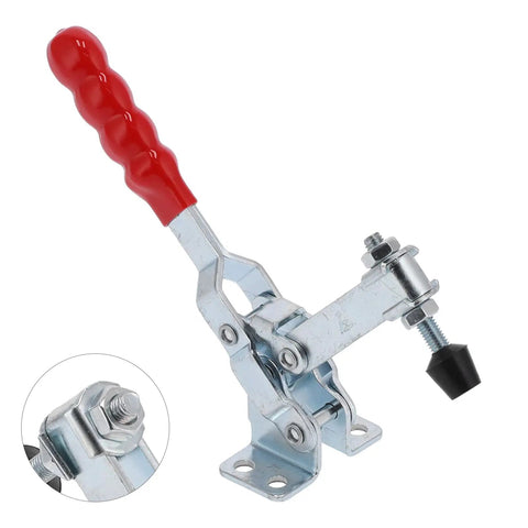 GH 11412 Toggle Clamp With Iron And Plastic Arrow Storage Case, Heavy Duty 440.9 Lb Holding Capacity, Quick Clamping Action