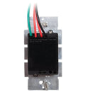 Back view of LED Slide Dimmer Rocker Switch For 3-Way And Single Pole, No Fuss Dimming, Easy Install with visible wiring.
