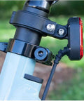 Hardwired 150 Lumen E Bike Taillight With 6 Modes for Class 1 2 3 E Bikes mounted on seatpost, IP64 waterproof