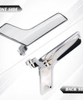 Dope Chrome Interior Door Handle Repair Kit For Mercedes Benz W204 X204 showing front and back view of chrome door lever