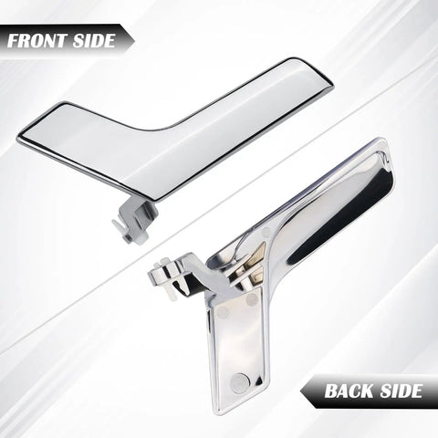 Dope Chrome Interior Door Handle Repair Kit For Mercedes Benz W204 X204 showing front and back view of chrome door lever