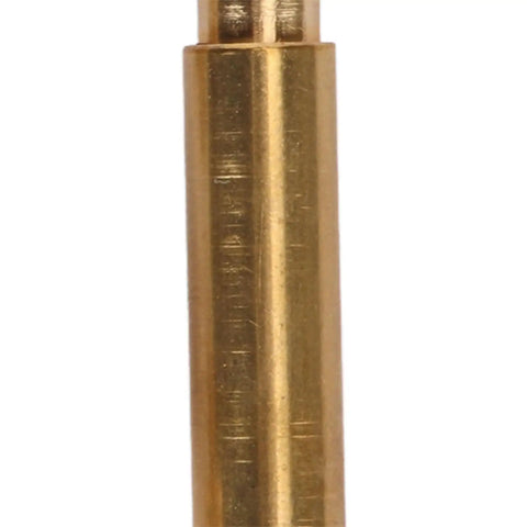 Close-up of brass Soldering Iron Tips M8 Universal 936 Soldering Iron Head Heat Set Insert Tip with One Quarter Inch Replacement Kit.