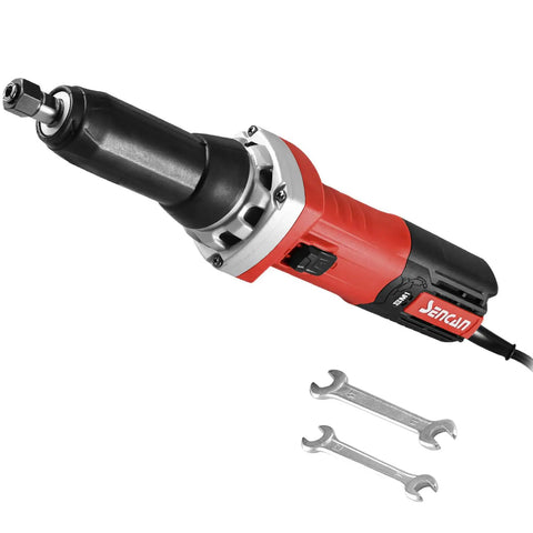 Beefy Electric Die Grinder With One Quarter Inch Collet, Variable Speed Corded Power Grinder with wrenches