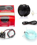 Two Inch Car Digital Vacuum Gauge Kit With Blue LED Display Easy Install Universal Meter For 12V Gasoline Engines Boost And Vacuum Readings 52mm Dial Gauge For Engine Diagnostics, black 52mm gauge with tubing and wiring