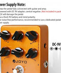 American Tube Amp Simulator And Preamp Guitar Pedal With Built In Cab Sim 6 Knob Tone Control True Bypass golden-orange angle